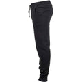 Black - Side - SF Men Mens Cuffed Slim Jogging Bottoms