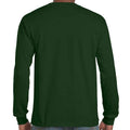 Forest Green - Back - Gildan Unisex Adult Ultra Plain Cotton Long-Sleeved T-Shirt