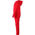 Bright Red - Side - SF Minni Childrens-Kids All-In-One Nightwear