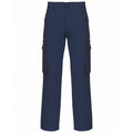 Navy - Front - Kariban Mens Heavy Canvas Trousers