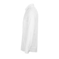 Optic White - Side - NEOBLU Mens Basile Piqué Organic Long-Sleeved Shirt