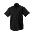 Black - Front - Russell Collection Mens Ultimate Short-Sleeved Shirt