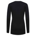 Navy - Back - Henbury Womens-Ladies Cotton Acrylic V Neck Cardigan