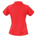 Red-White - Back - Spiro Womens-Ladies Team Spirit Polo Shirt