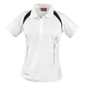 White-Navy - Front - Spiro Womens-Ladies Team Spirit Polo Shirt