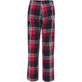 Red-Navy - Back - SF Minni Childrens-Kids Tartan Lounge Pants