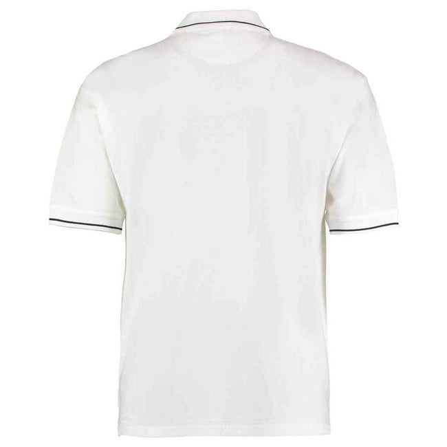 White-Navy - Back - Kustom Kit Mens Polo Shirt