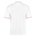 White-Red - Back - Kustom Kit Mens Polo Shirt