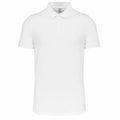 White - Front - Kariban Mens Piqué Stud Front Polo Shirt