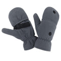 Grey - Front - Result Unisex Adult Fingerless Gloves