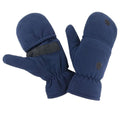Navy - Front - Result Unisex Adult Fingerless Gloves