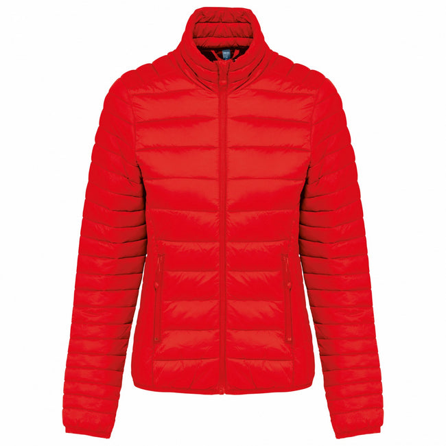 Red - Front - Kariban Womens-Ladies Lightweight Padded Jacket