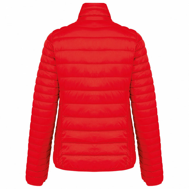Red - Back - Kariban Womens-Ladies Lightweight Padded Jacket