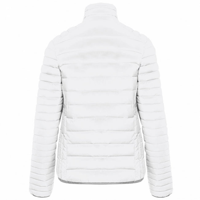 White - Back - Kariban Womens-Ladies Lightweight Padded Jacket