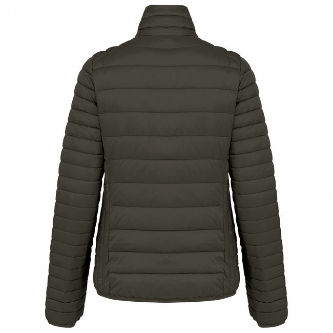 Dark Khaki - Back - Kariban Womens-Ladies Lightweight Padded Jacket