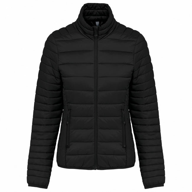 Black - Front - Kariban Womens-Ladies Lightweight Padded Jacket