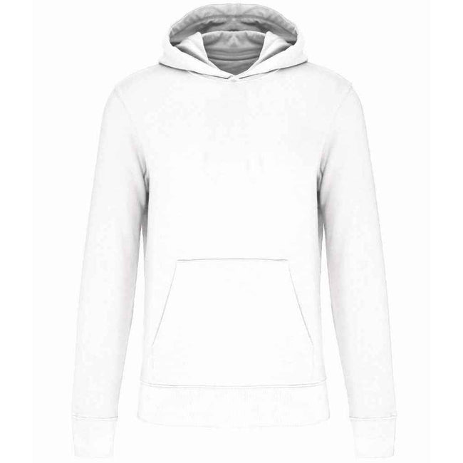 White - Front - Kariban Childrens-Kids Eco Friendly Hoodie