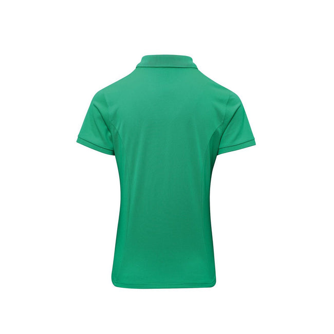 Kelly Green - Back - Premier Womens-Ladies Coolchecker Plus Polo Shirt
