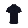 Navy - Front - Premier Womens-Ladies Coolchecker Plus Polo Shirt