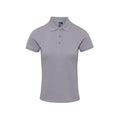 Silver - Front - Premier Womens-Ladies Coolchecker Plus Polo Shirt