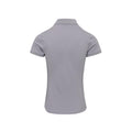 Silver - Back - Premier Womens-Ladies Coolchecker Plus Polo Shirt