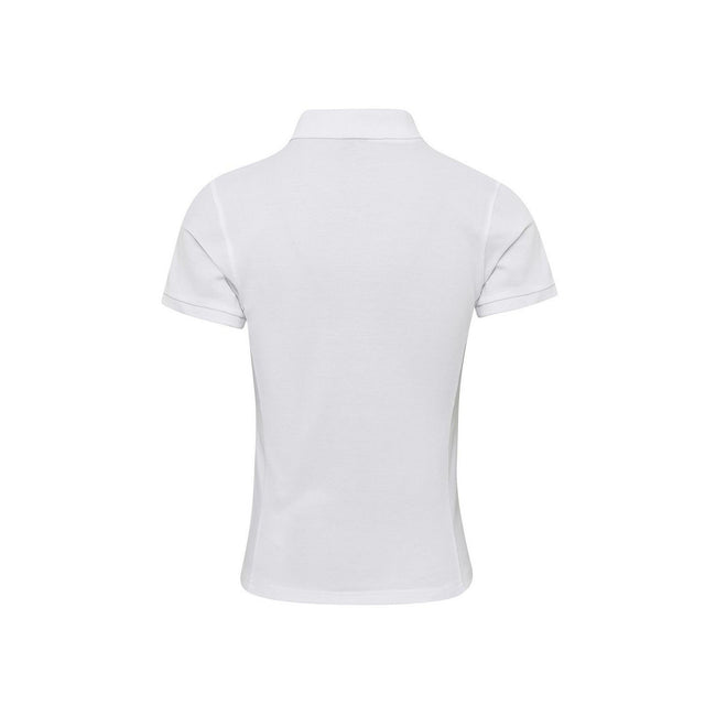 White - Back - Premier Womens-Ladies Coolchecker Plus Polo Shirt