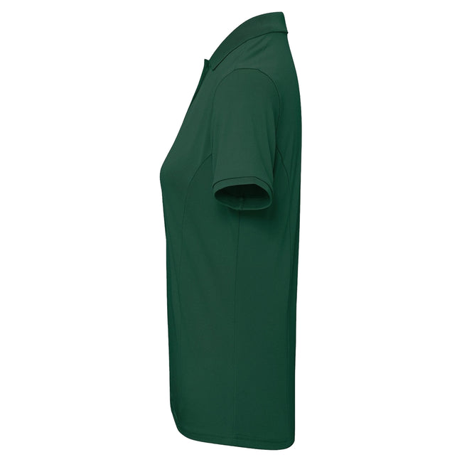 Bottle Green - Side - Premier Womens-Ladies Coolchecker Plus Polo Shirt