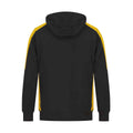 Black-Gold - Back - Finden & Hales Unisex Adult Team Hoodie