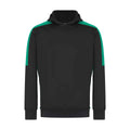 Black-Emerald - Front - Finden & Hales Unisex Adult Team Hoodie
