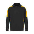 Black-Gold - Front - Finden & Hales Unisex Adult Team Hoodie