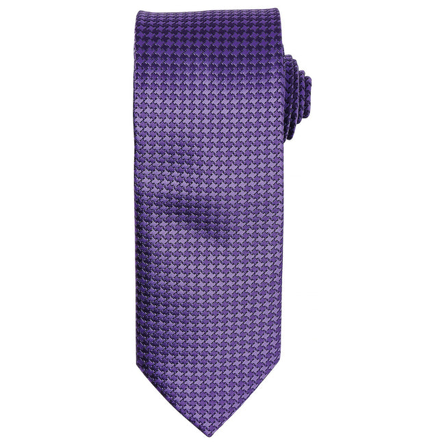 Purple - Front - Premier Puppytooth Tie