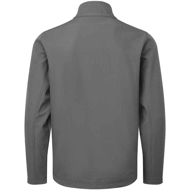 Dark Grey - Back - Premier Mens Windchecker Recycled Soft Shell Jacket