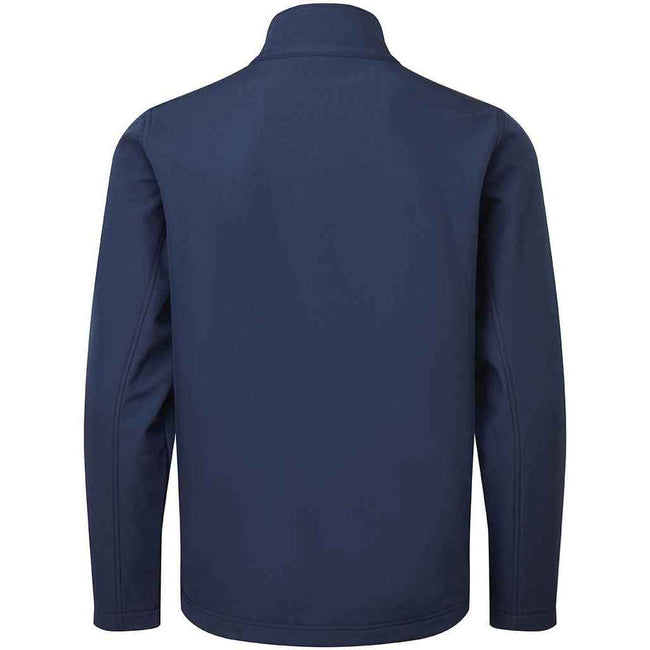 Navy - Back - Premier Mens Windchecker Recycled Soft Shell Jacket