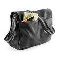 Vintage Black - Back - Quadra Vintage Messenger Bag