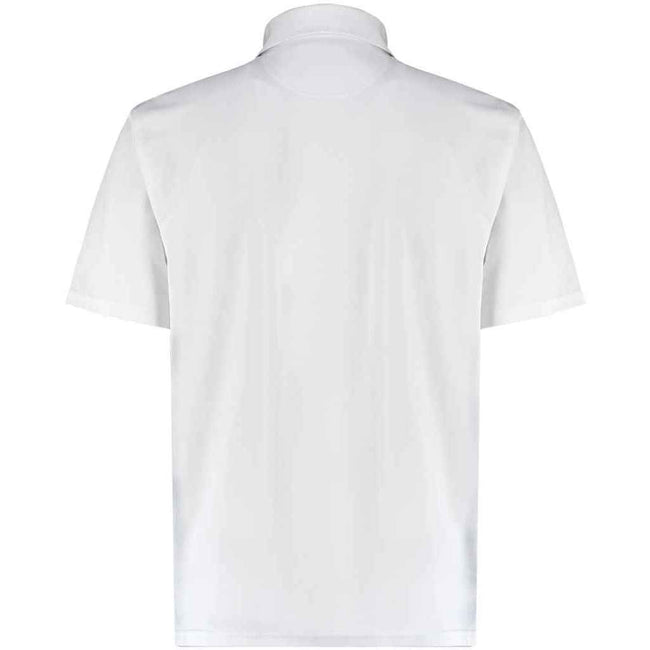 White - Back - Kustom Kit Mens Cooltex Plus Regular Polo Shirt