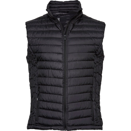 Black - Front - Tee Jays Mens Zepelin Padded Body Warmer