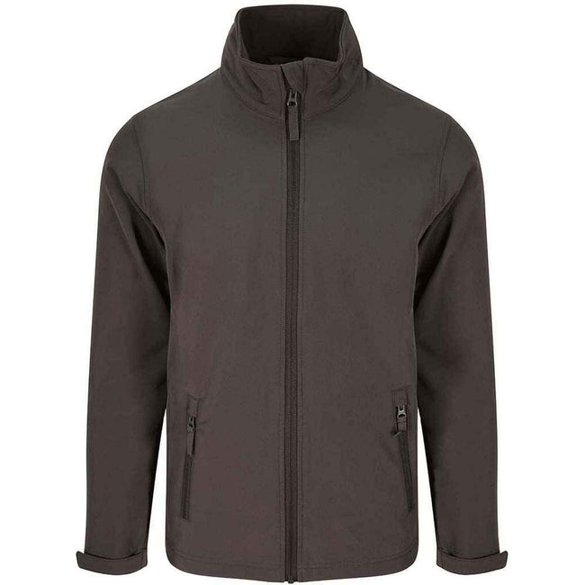 Charcoal - Front - PRO RTX Mens Double Layered Soft Shell Jacket