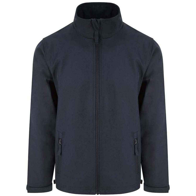 Navy - Front - PRO RTX Mens Double Layered Soft Shell Jacket