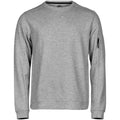 Heather Grey - Front - Tee Jays Mens Athletic Crew Neck Sweatshirt