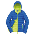 Ocean Blue-Lime - Front - Result Urban Womens-Ladies Snow Bird Padded Jacket