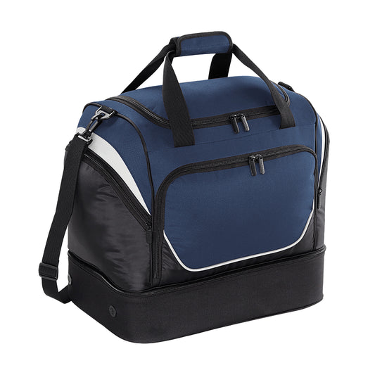 French Navy-Black-White - Front - Quadra Pro Team Hardbase 40L Holdall