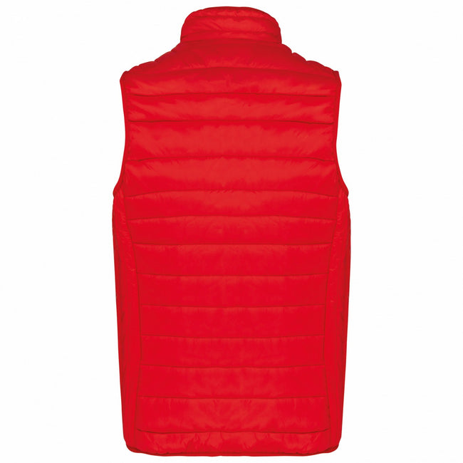 Red - Back - Kariban Mens Padded Body Warmer