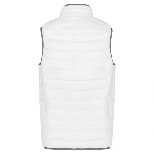 White - Back - Kariban Mens Padded Body Warmer