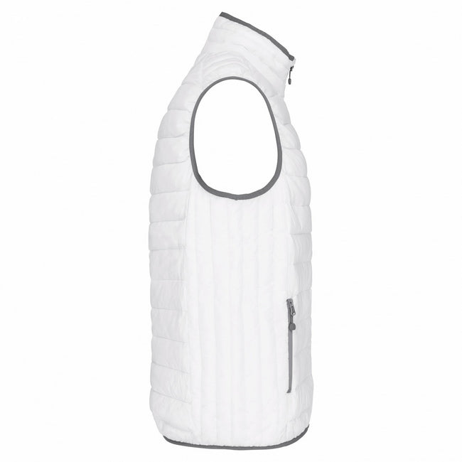 White - Side - Kariban Mens Padded Body Warmer
