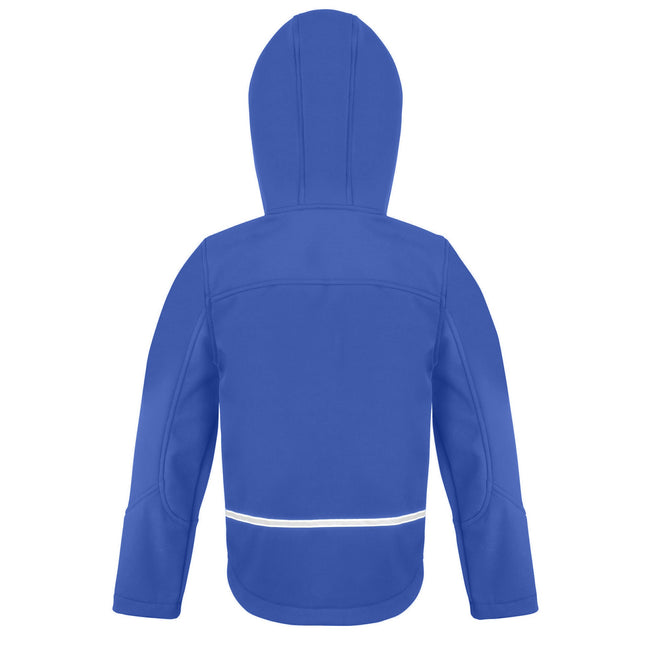 Royal Blue-Navy - Back - Result Core Childrens-Kids TX Performance Hooded Soft Shell Jacket