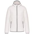 White - Front - Kariban Mens Lightweight Hooded Padded Jacket