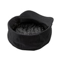 Black - Back - Beechfield Quilted Newsboy Cap