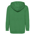 Kelly Green - Back - Fruit Of The Loom Childrens-Kids Classic Hooded Sweatshirt