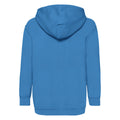 Azure - Back - Fruit Of The Loom Childrens-Kids Classic Hooded Sweatshirt