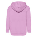 Light Pink - Back - Fruit Of The Loom Childrens-Kids Classic Hooded Sweatshirt
